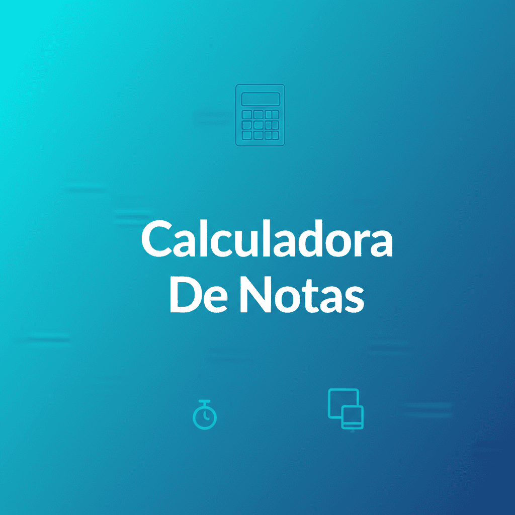 Persona usando una calculadora de notas para calcular sus calificaciones.